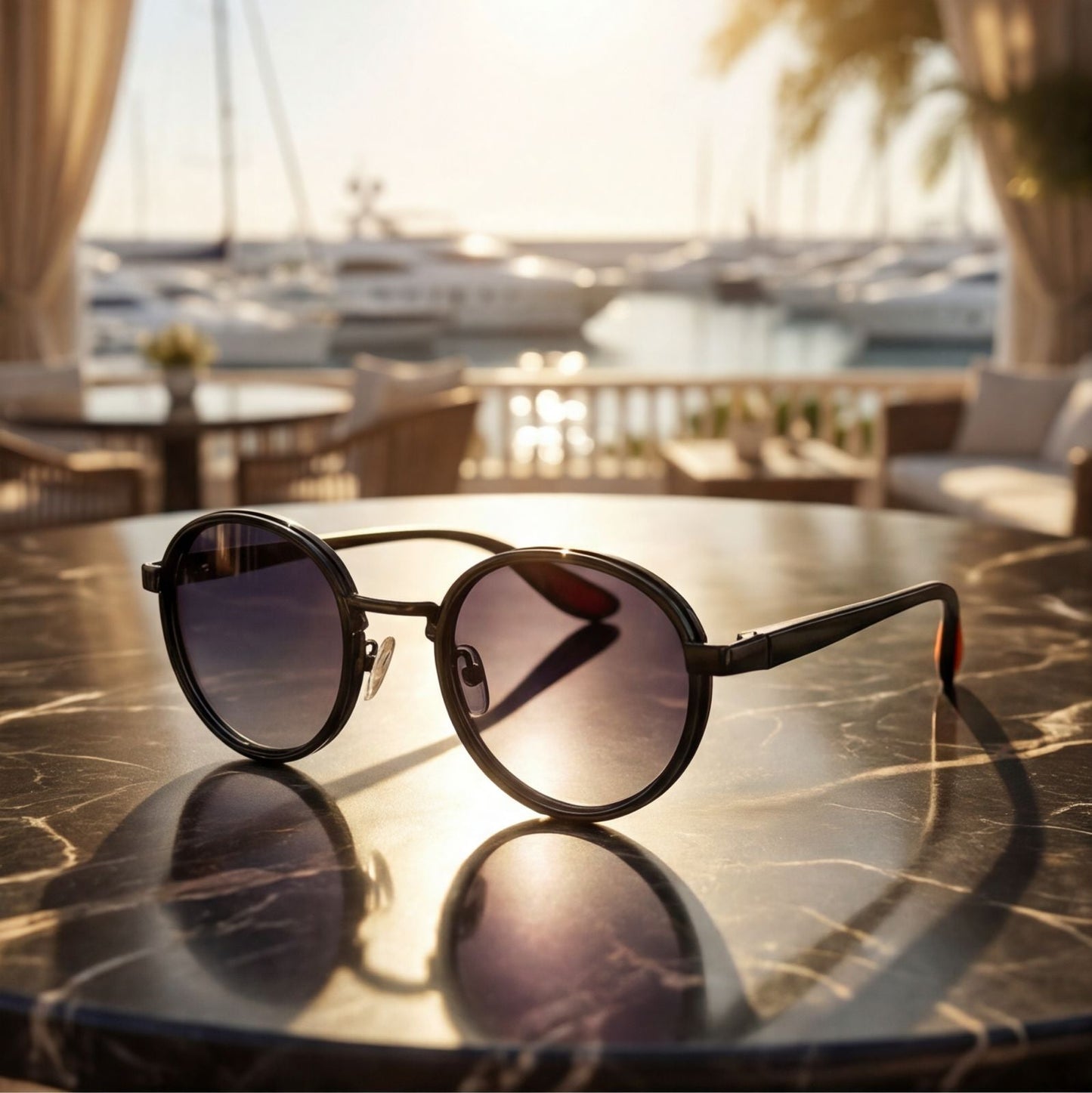 Jabari Legacy Retro Round Sunglasses |Unisex Vintage Fashion Shades